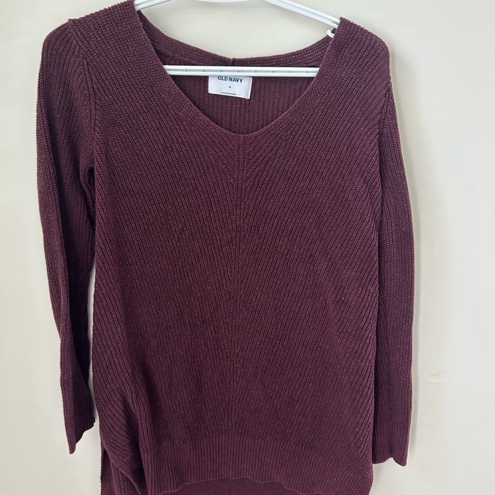 Old Navy Burgundy Sweater